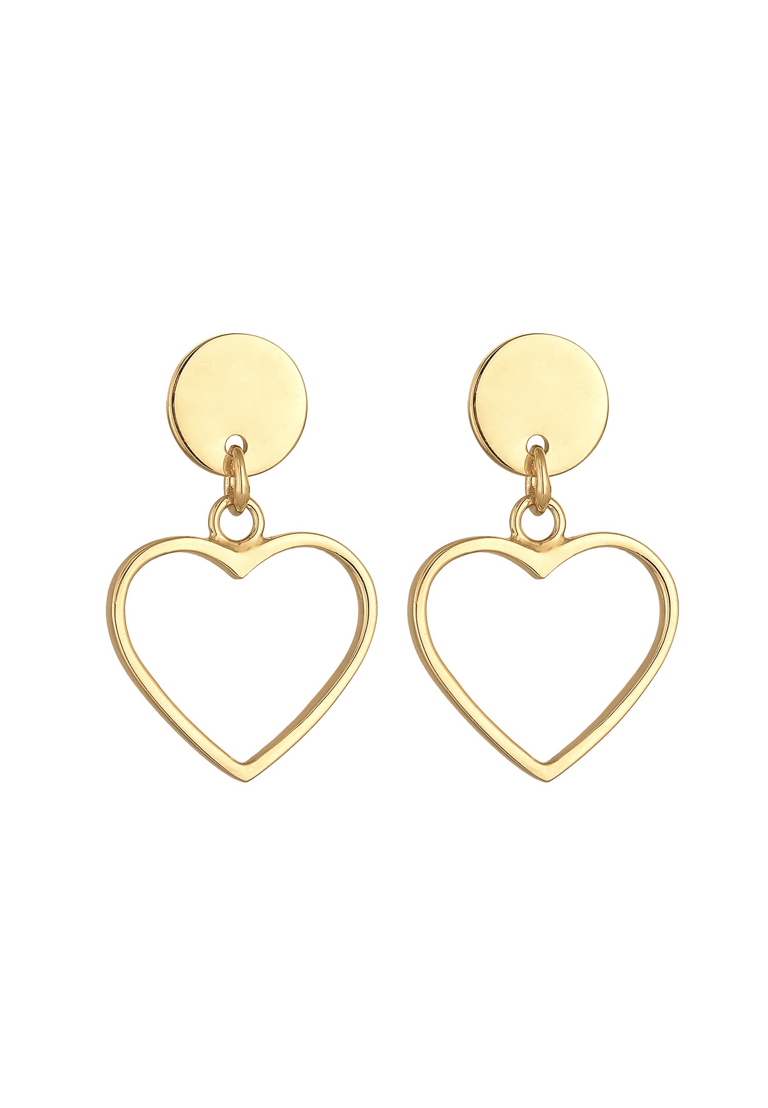 Elli Boucles d'oreilles pour femmes coeur en argent sterling 925