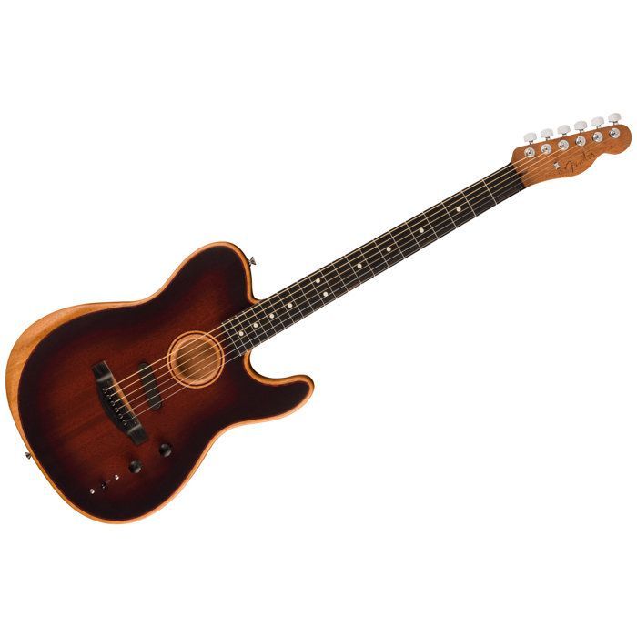 Fender American Acoustasonic Telecaster totalmente de caoba color Bourbon Burst