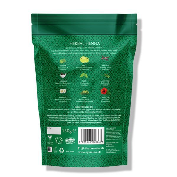 Ayumi Naturals Kräuter-Henna + 9 Himalaya-Kräuter, 150 g