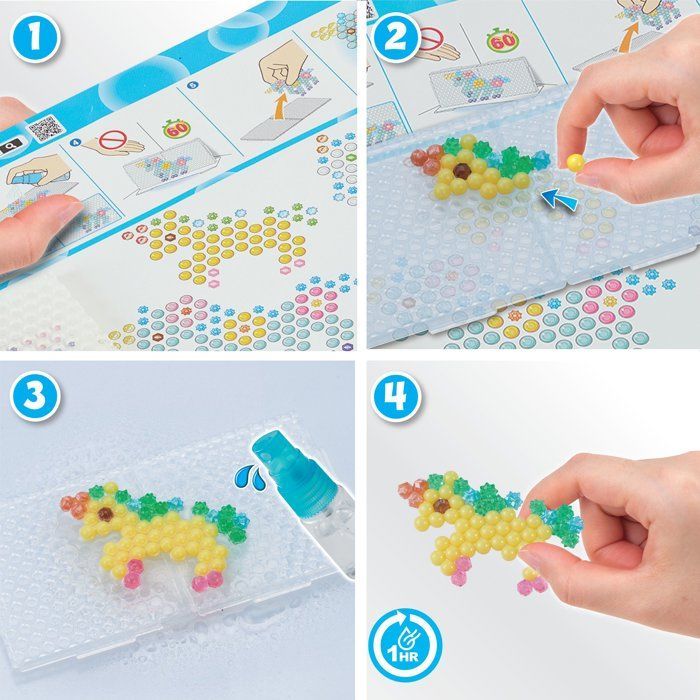 Das Einhorn-Freunde-Set – AQUABEADS – 800 Perlen – ab 4 Jahren