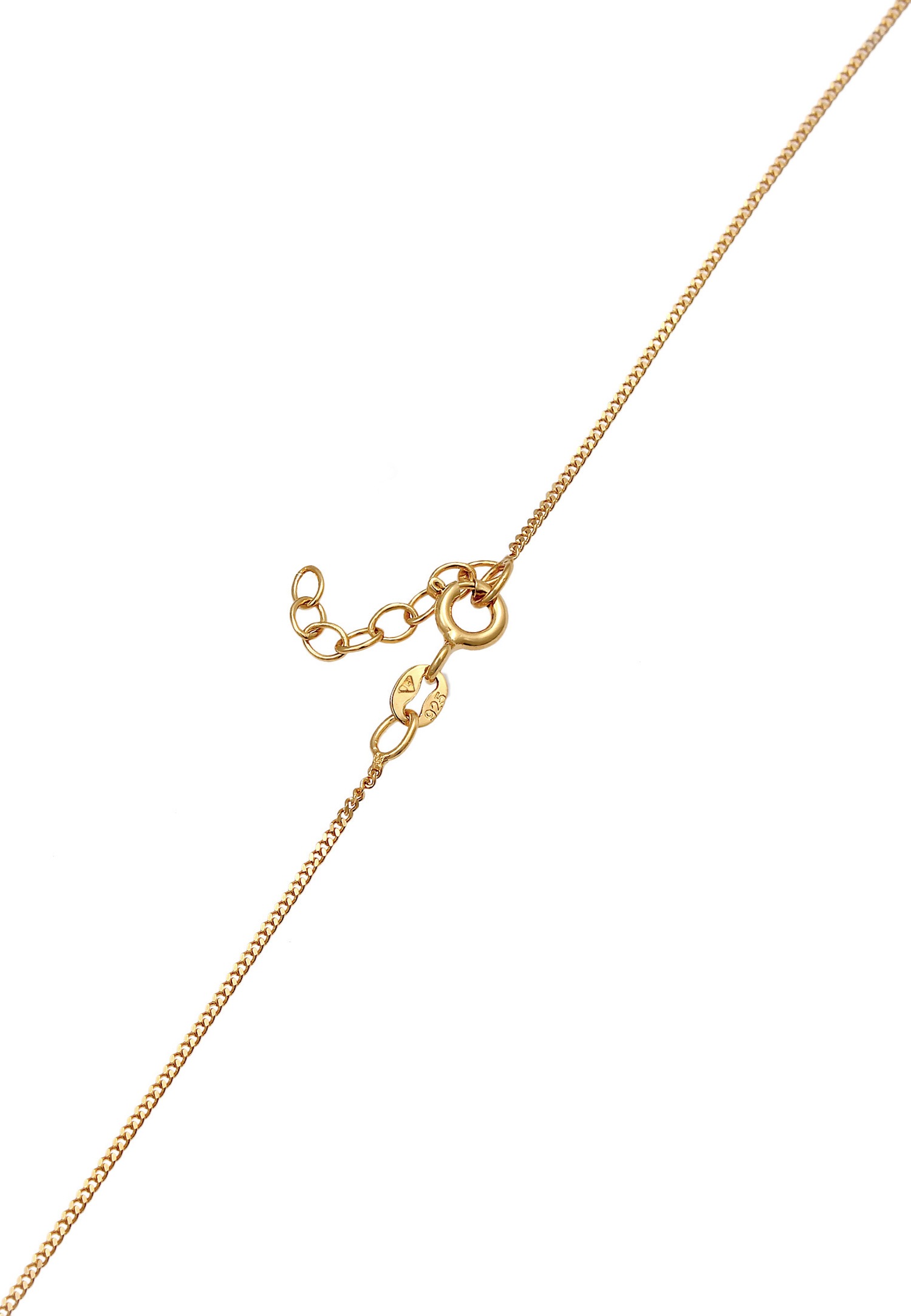 Elli Femme Pendentif Cornet à Glace Crème Émail - (925/1000) Argent