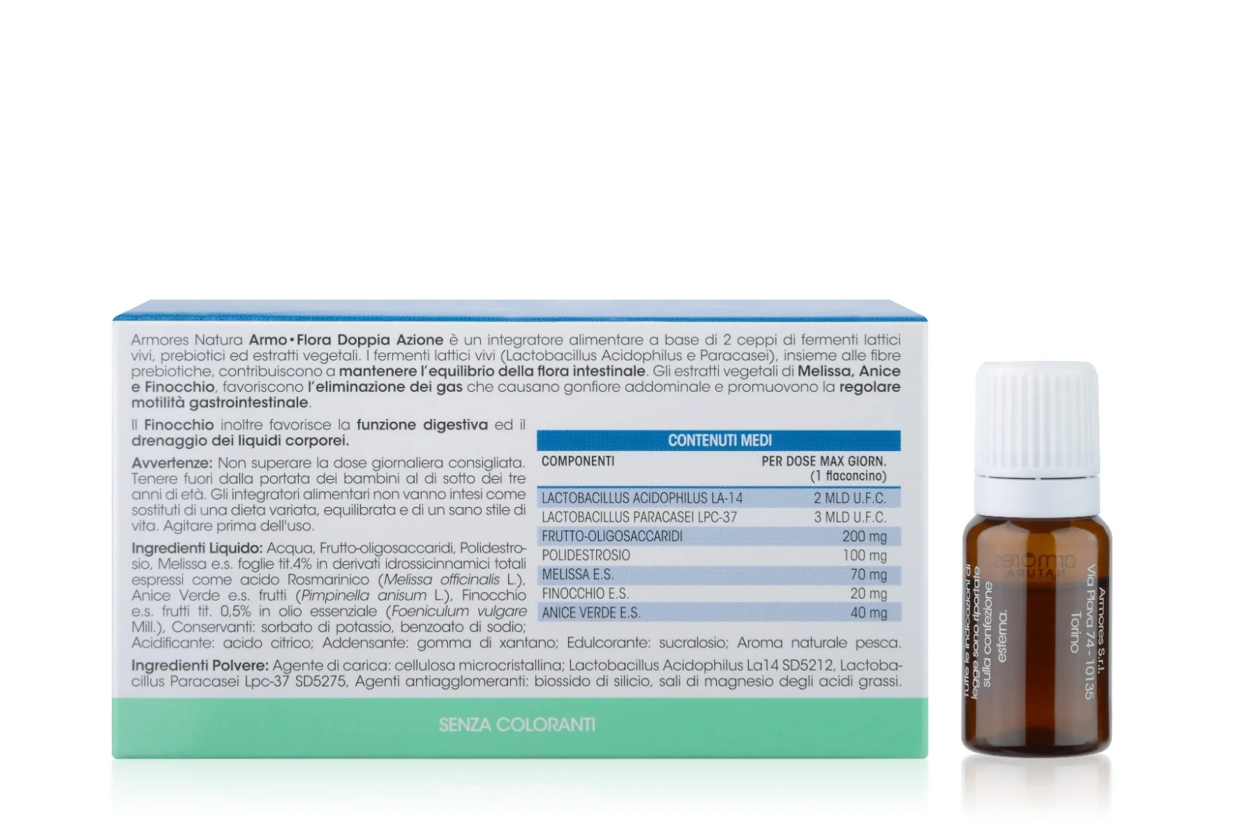 ARMORES NATURA Armores Armo Flora Dubbele Actie 10 flesjes van 10 ml Balans van de darmflora