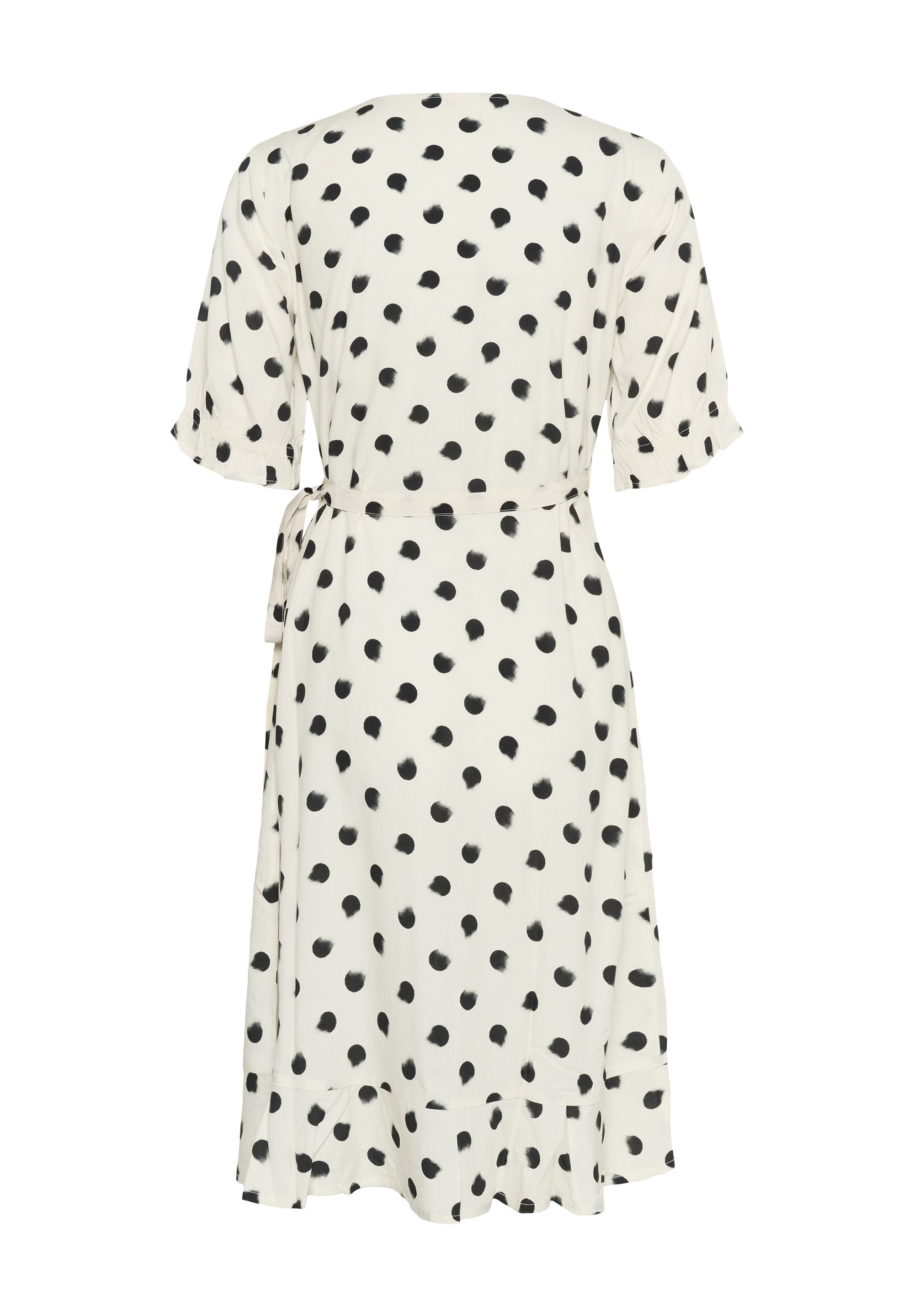 CRTIAH Crème - Robe de jour - pois noirs flous