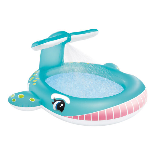 Piscine gonflable baleine Intex avec arroseur