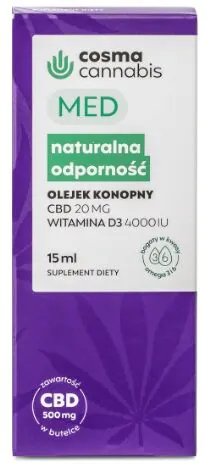Cosma Cannabis Med Naturalna Odporność Olejek doustny