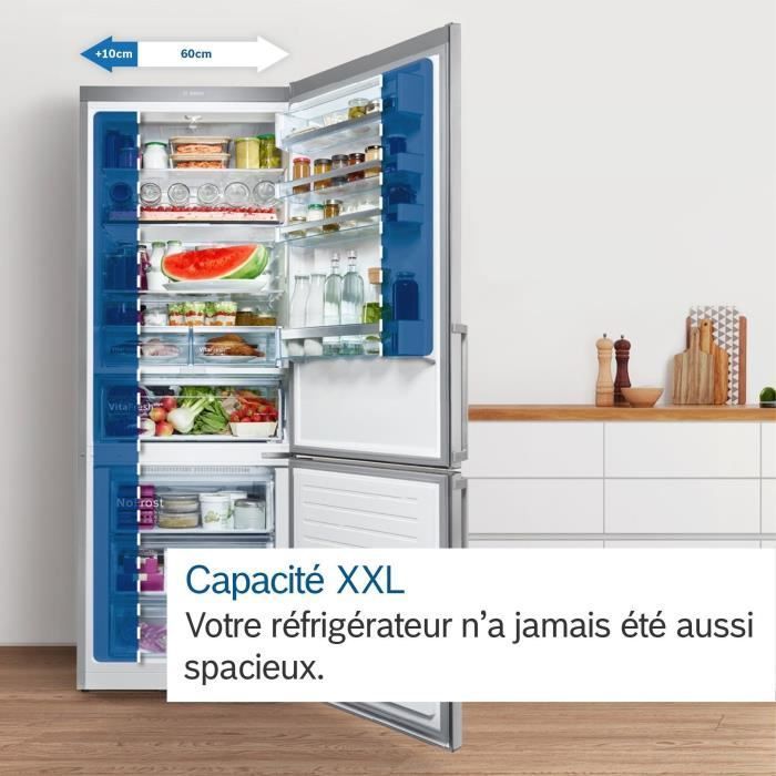Frigorífico independiente - BOSCH KSV33LEP SER4 - 1 puerta - 324 L - 176 x 60 x 65 cm (alto x ancho x profundidad) - Acero inoxidable