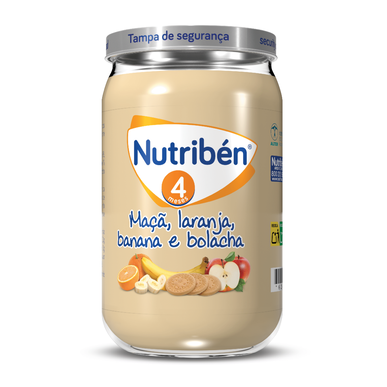 Nutribén Omena-, appelsiini-, banaani- ja keksipurkki 235g 235g