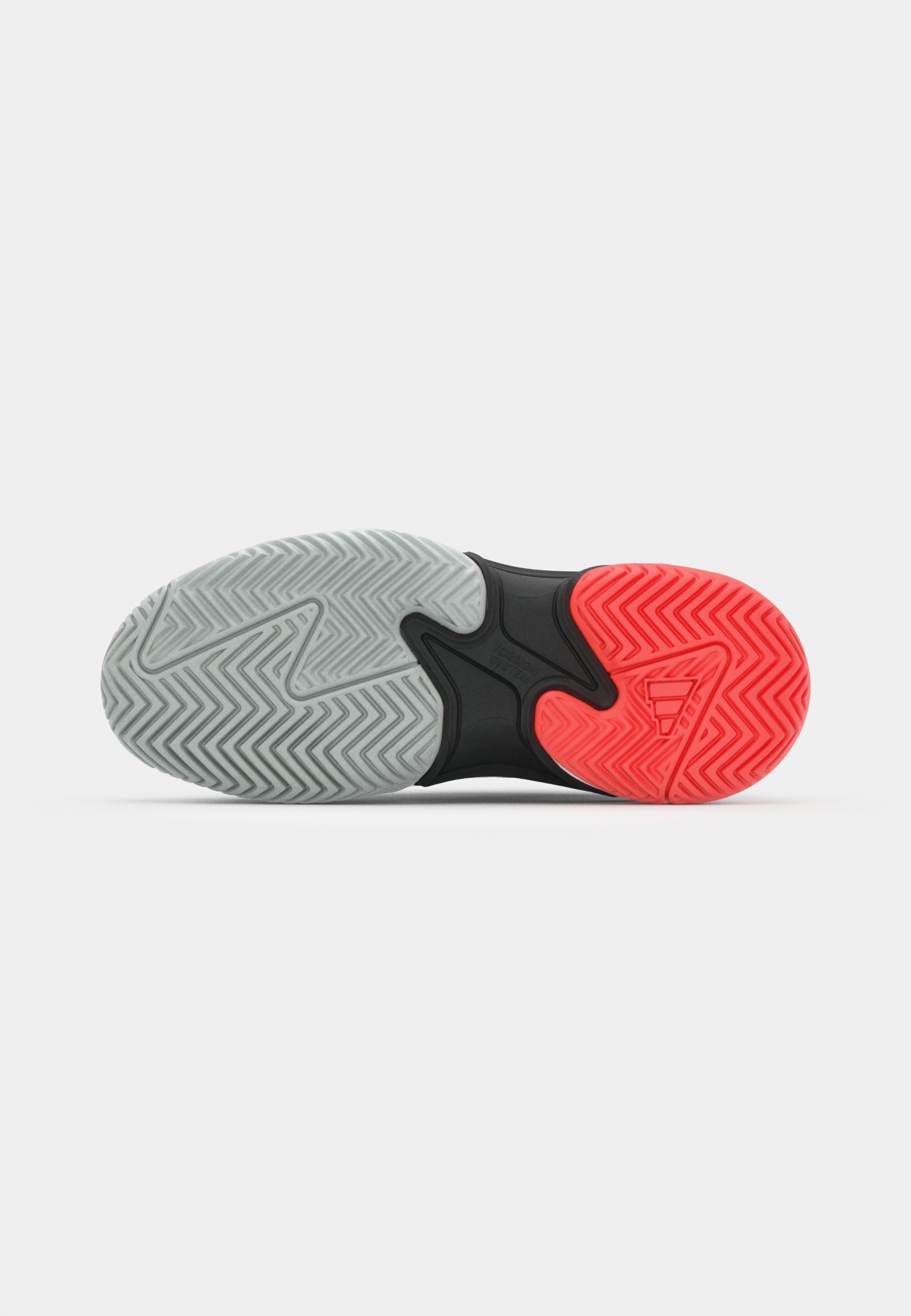 adidas Performance ASMC BARRICADE - Tênis Multiquadra - branco/carvão/laranja universitário