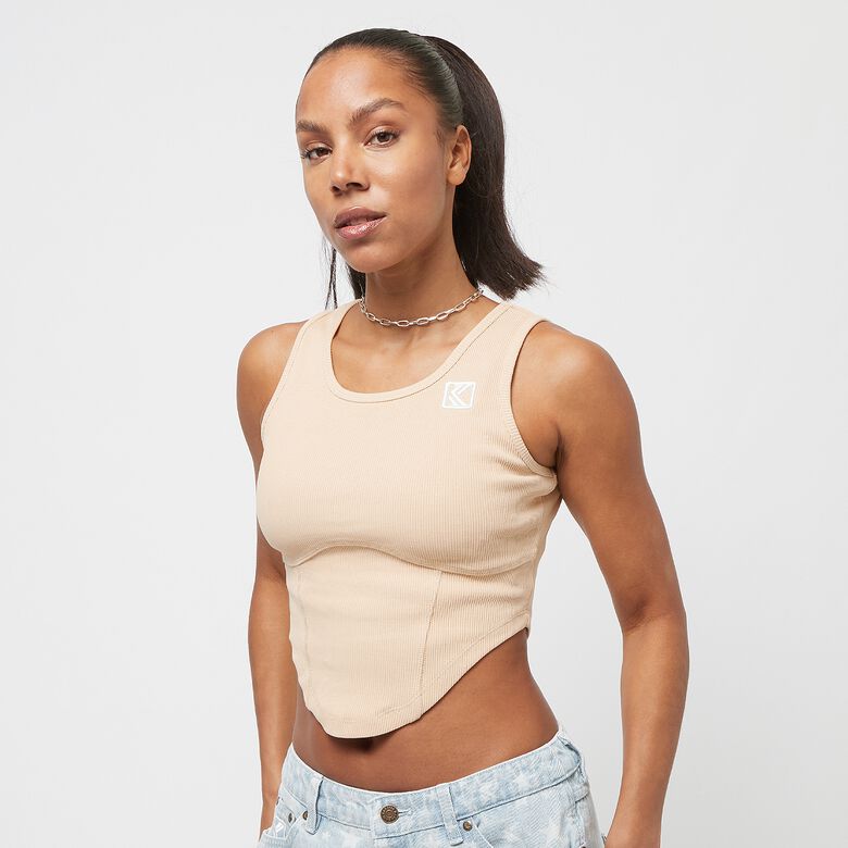 Top de corset canelado OG