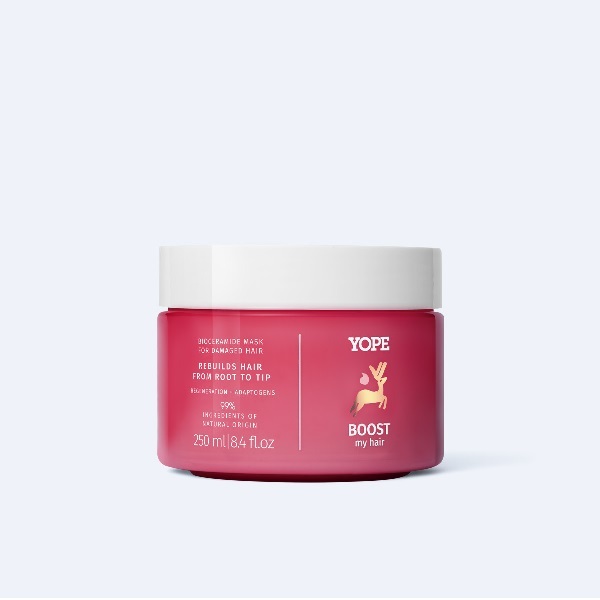 Mascarilla Yope BOOST para cabello dañado 250 ml