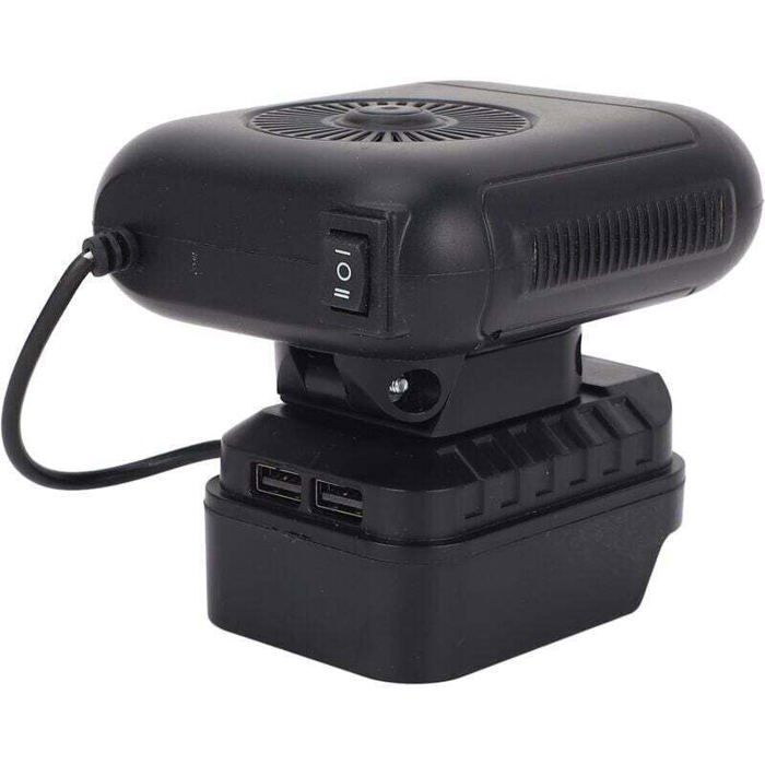 Chauffage portable à batterie - OKZ - Rotation à 90° - 2 réglages de température - 2 ports USB