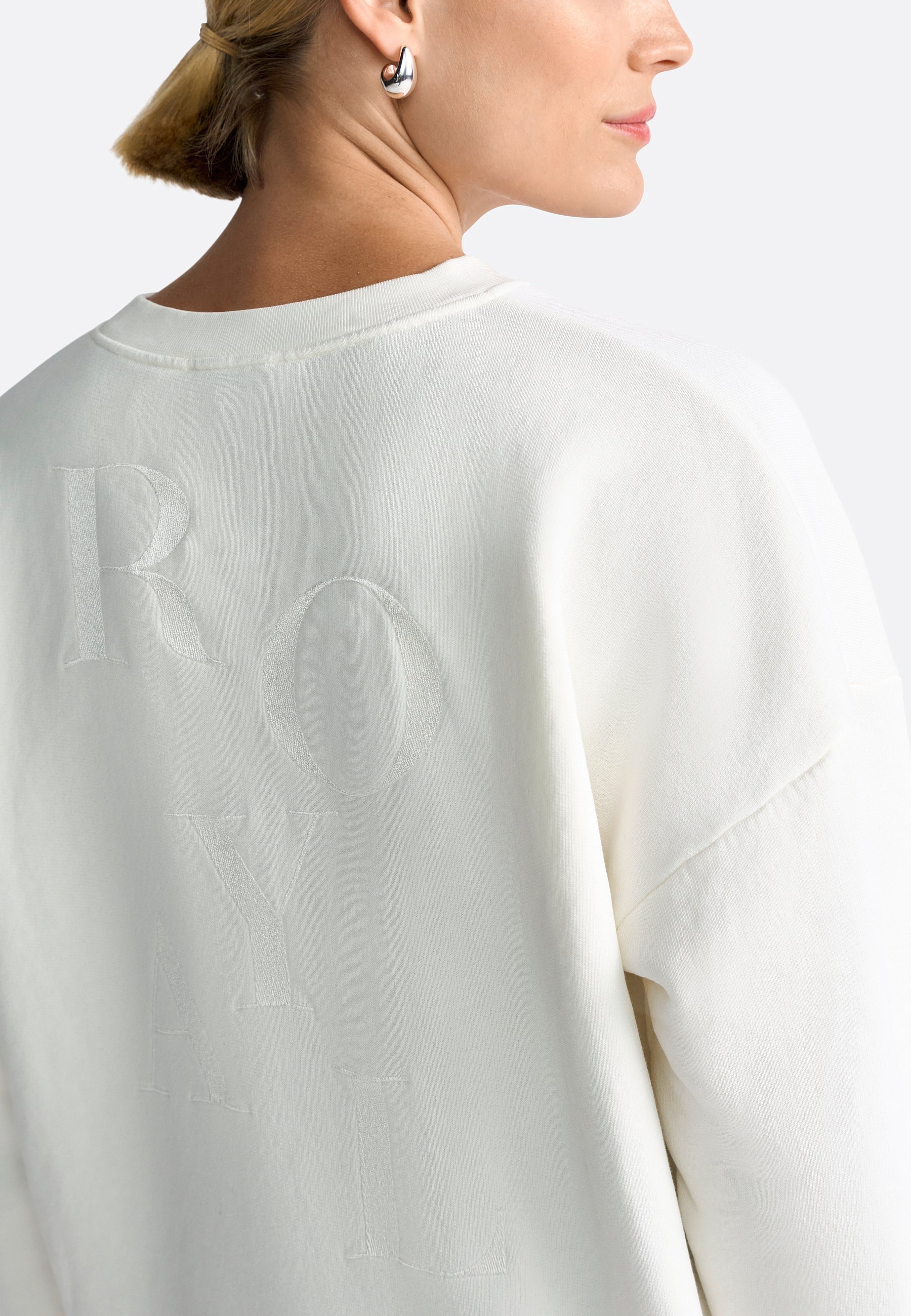 Sweat-shirt Rich & Royal - blanc perle