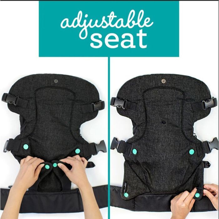 Porte-bébé 4 en 1 ergonomique, convertible, face à l'intérieur et à l'extérieur, ventral et dorsal, pour nouveau-nés et tout-petits