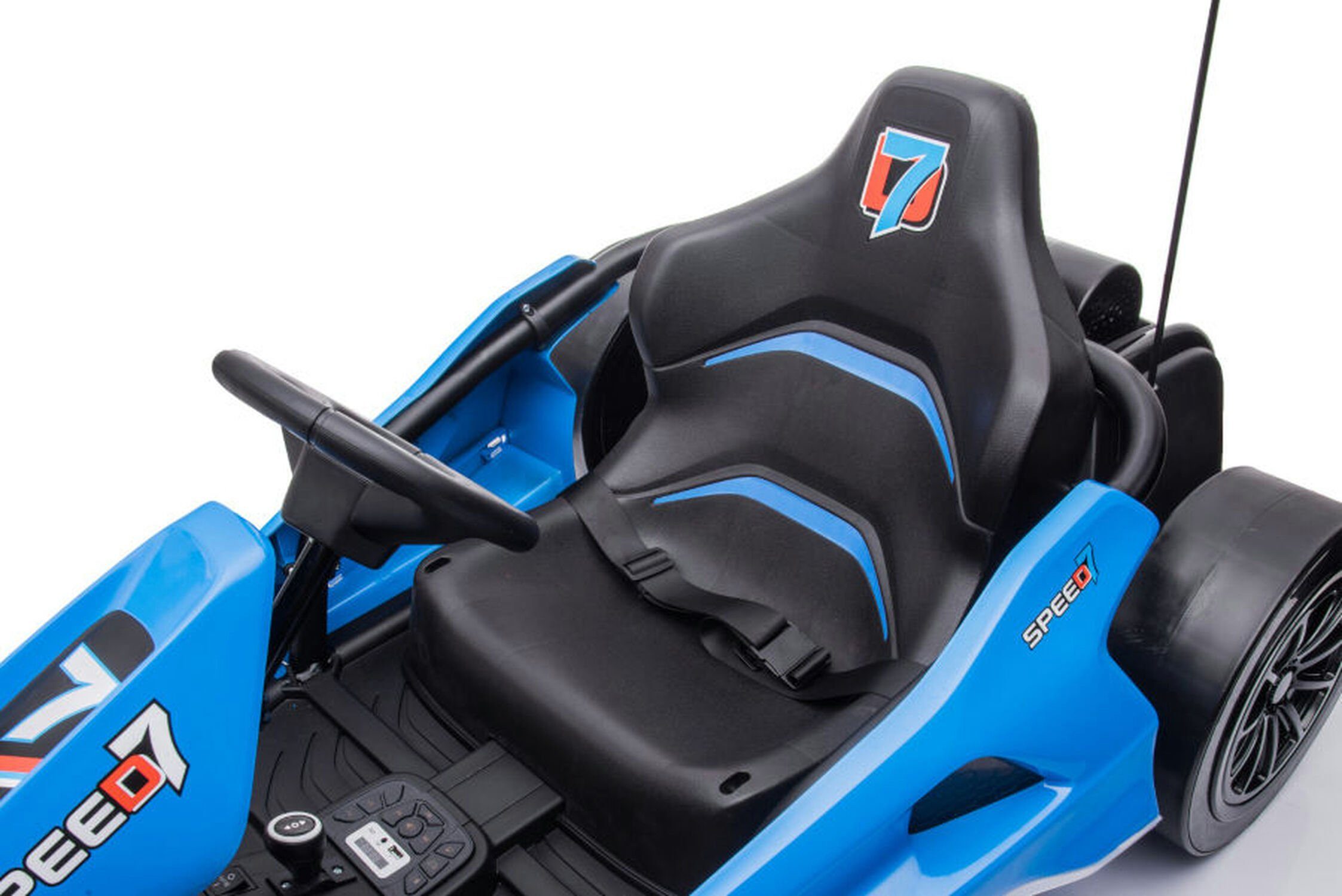 TPFLiving elektrisches Kinderquad eDrift - Batterie: 2 x 12 Volt/7 Ah, Tragfähigkeit 60 kg, Kinderauto - Elektroauto - elektrisches Go-Kart