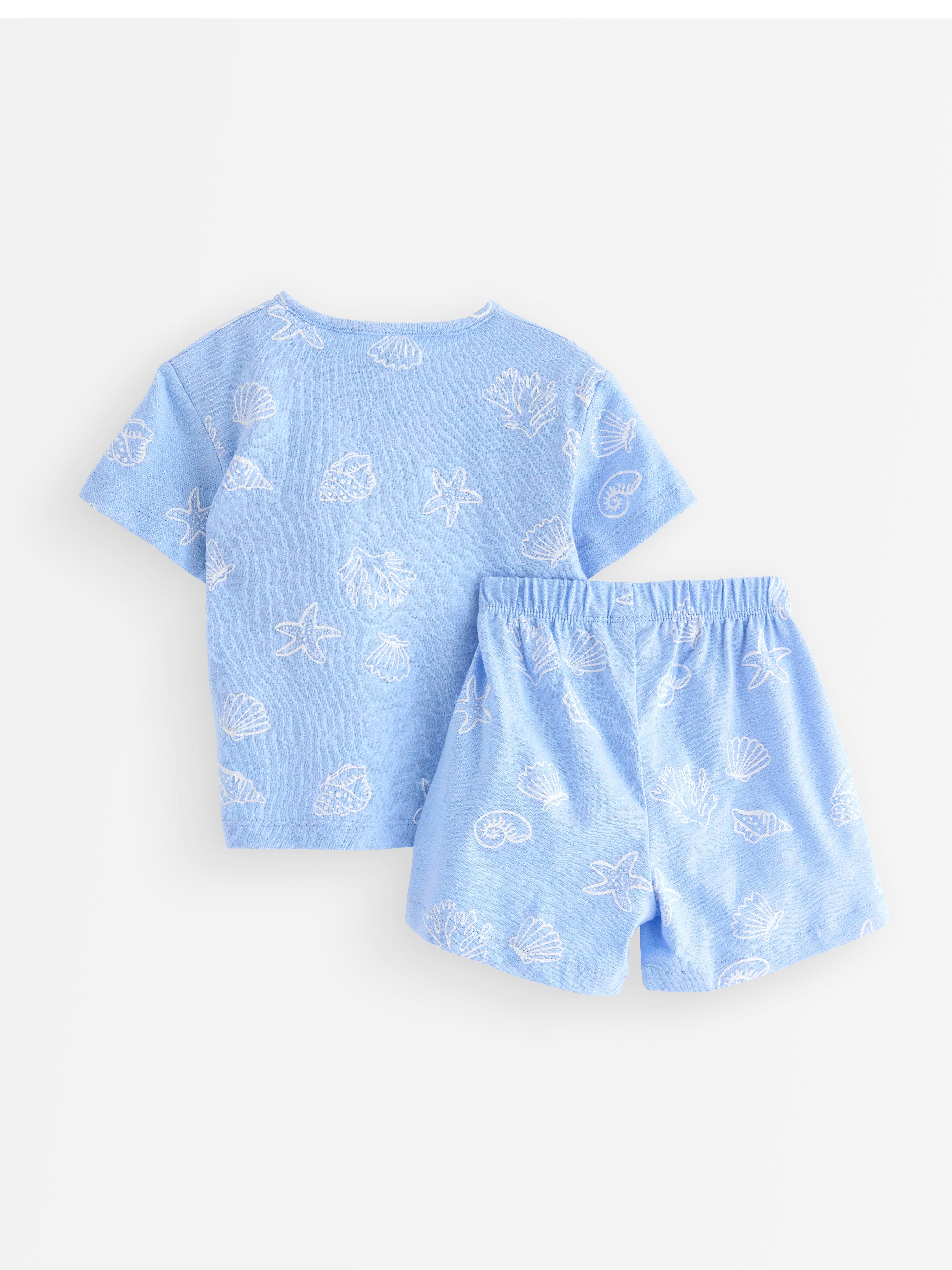 Conjunto - camiseta e shorts azul claro