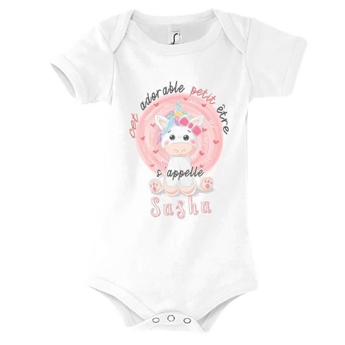 Bodie - Sasha - Blanc - Coton - Bébé Fille - Design Mignon