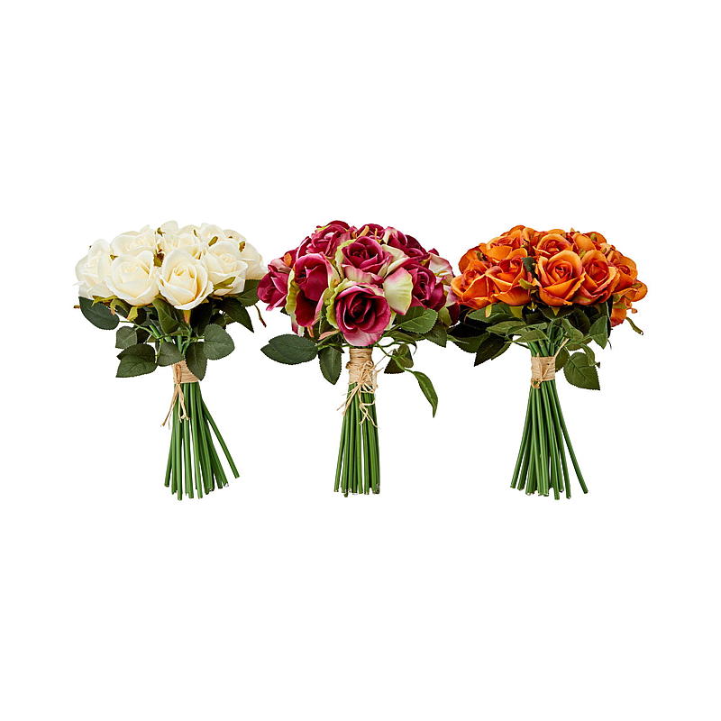 Bouquet di rose per la casa, 20 pezzi, altezza 30 cm