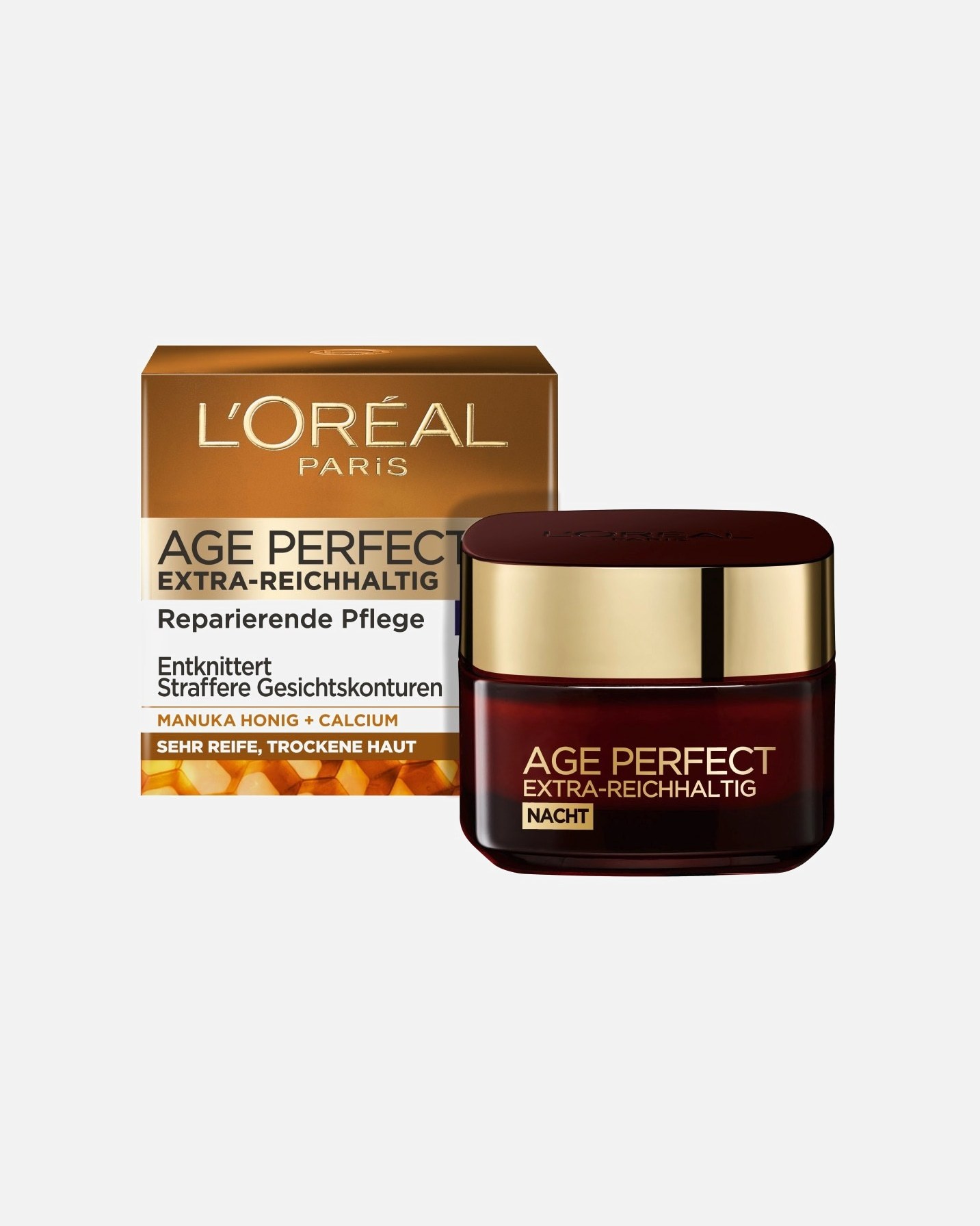 „L'Oréal Paris Age Perfect“ naktinis kremas su manukos medumi ir kalciu, 50 ml