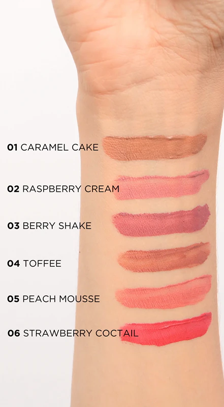 Batom líquido Variété da Eveline Cosmetics com acabamento matte.