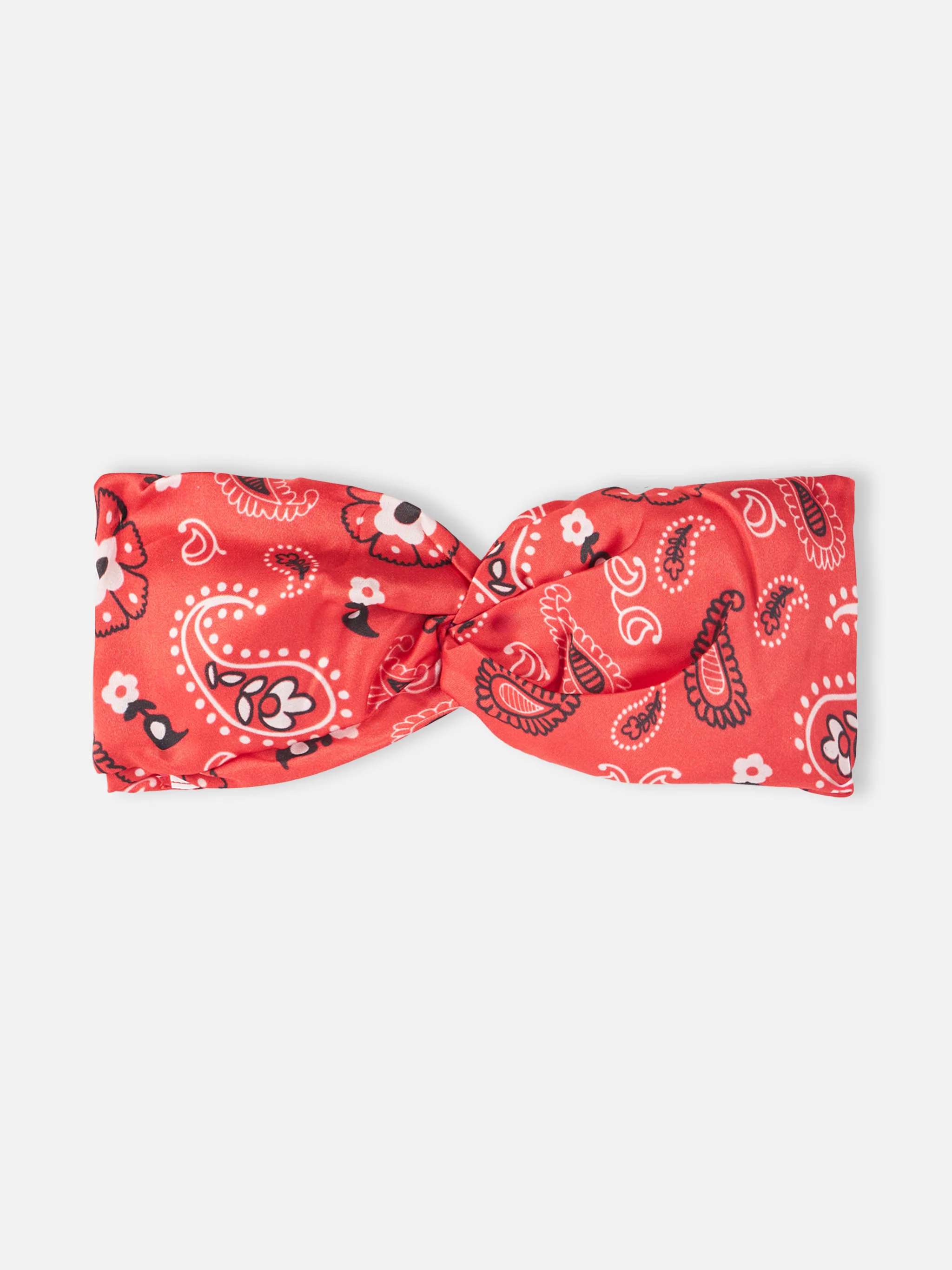 Rode bandana-hoofdband voor dames