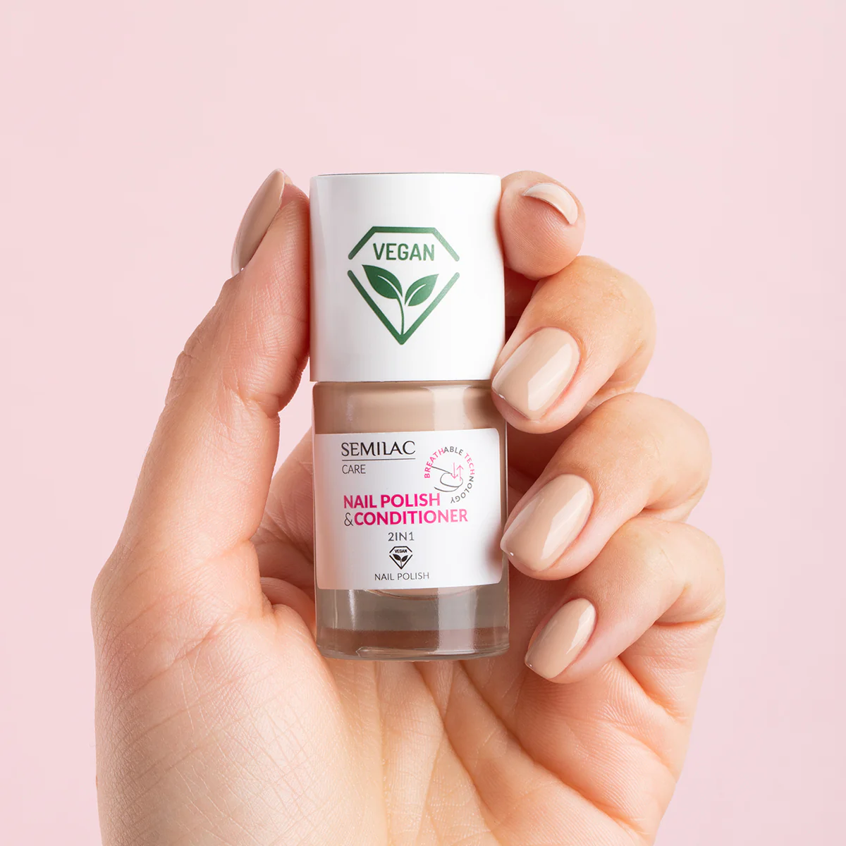 Nail Polish BREATHable TECHnology Nail Polish & Conditioner 2in1 - Smalto
