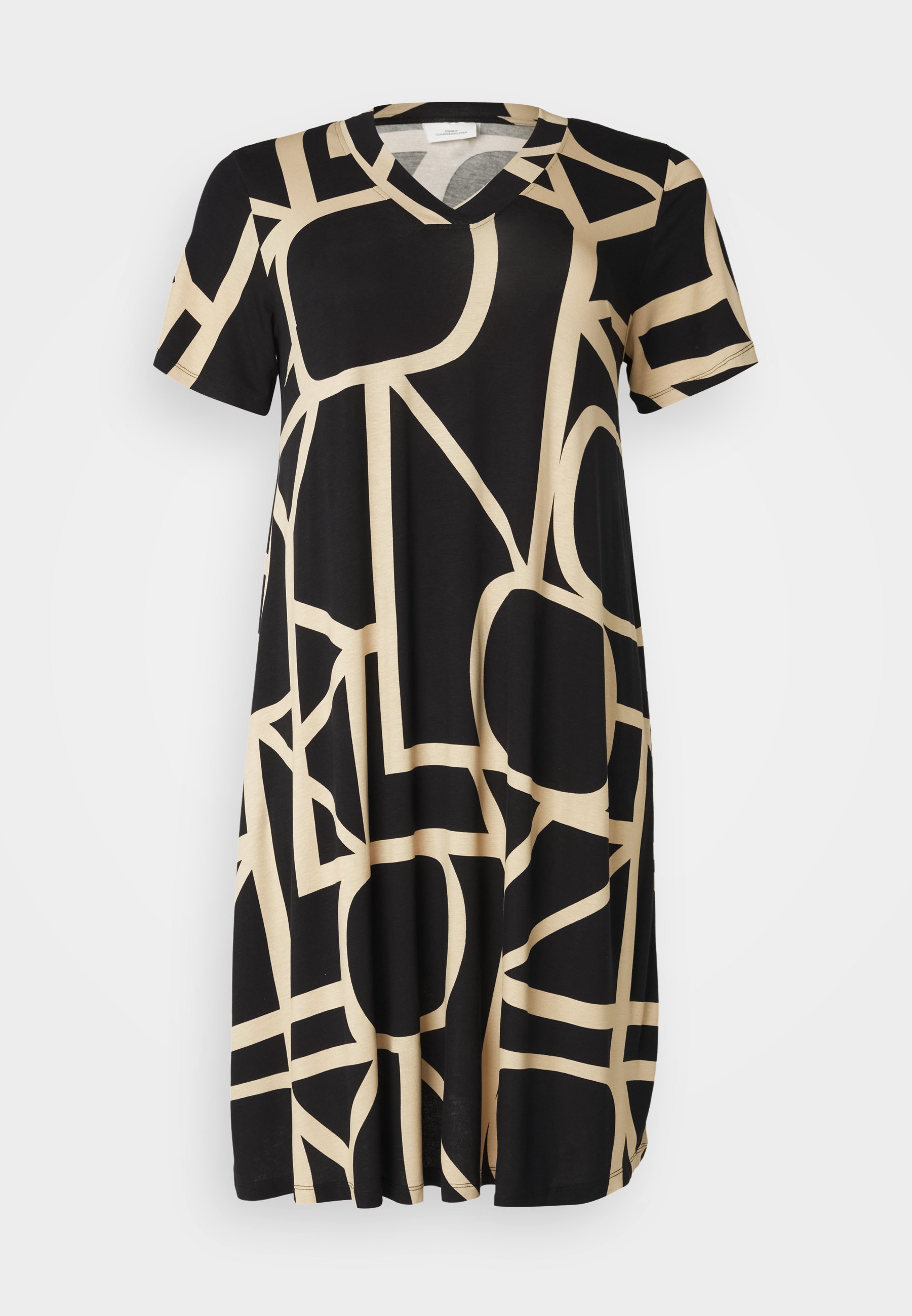ONLY Carmakoma CARFYRLA LIFE - Jersey jurk - zwart