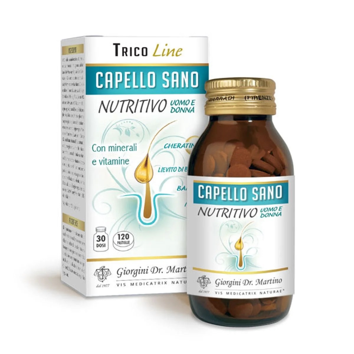 DR. GIORGINI Voeding voor gezond haar 120 tabletten Voedingssupplement voor mannen en vrouwen