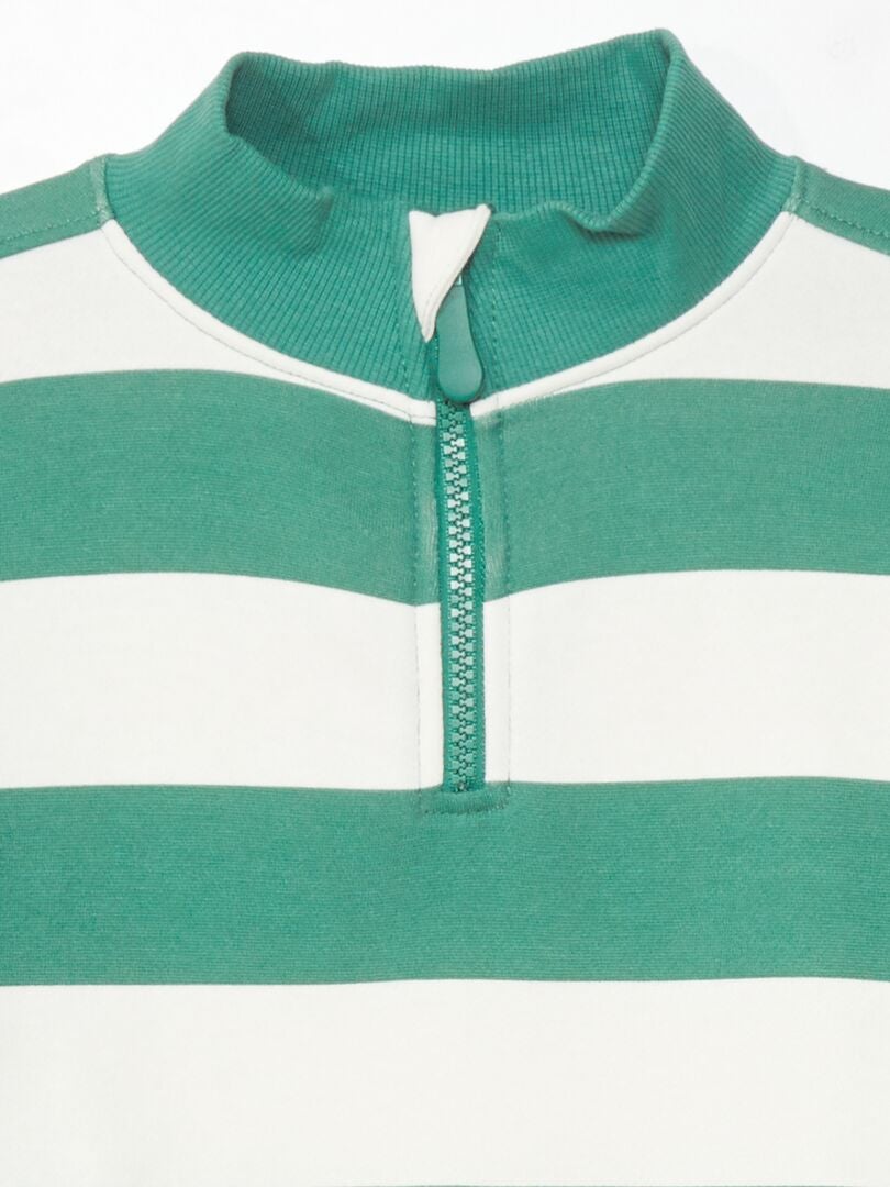 Bluza z golfem So Easy Zip-Up - ZIELONA