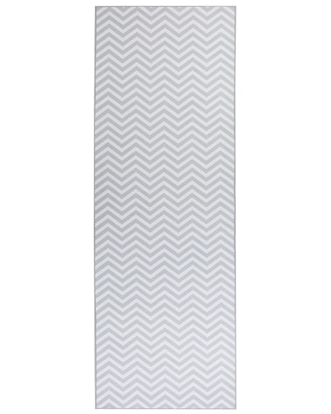 Dywan dekoracyjny 70x200 cm biało-szary