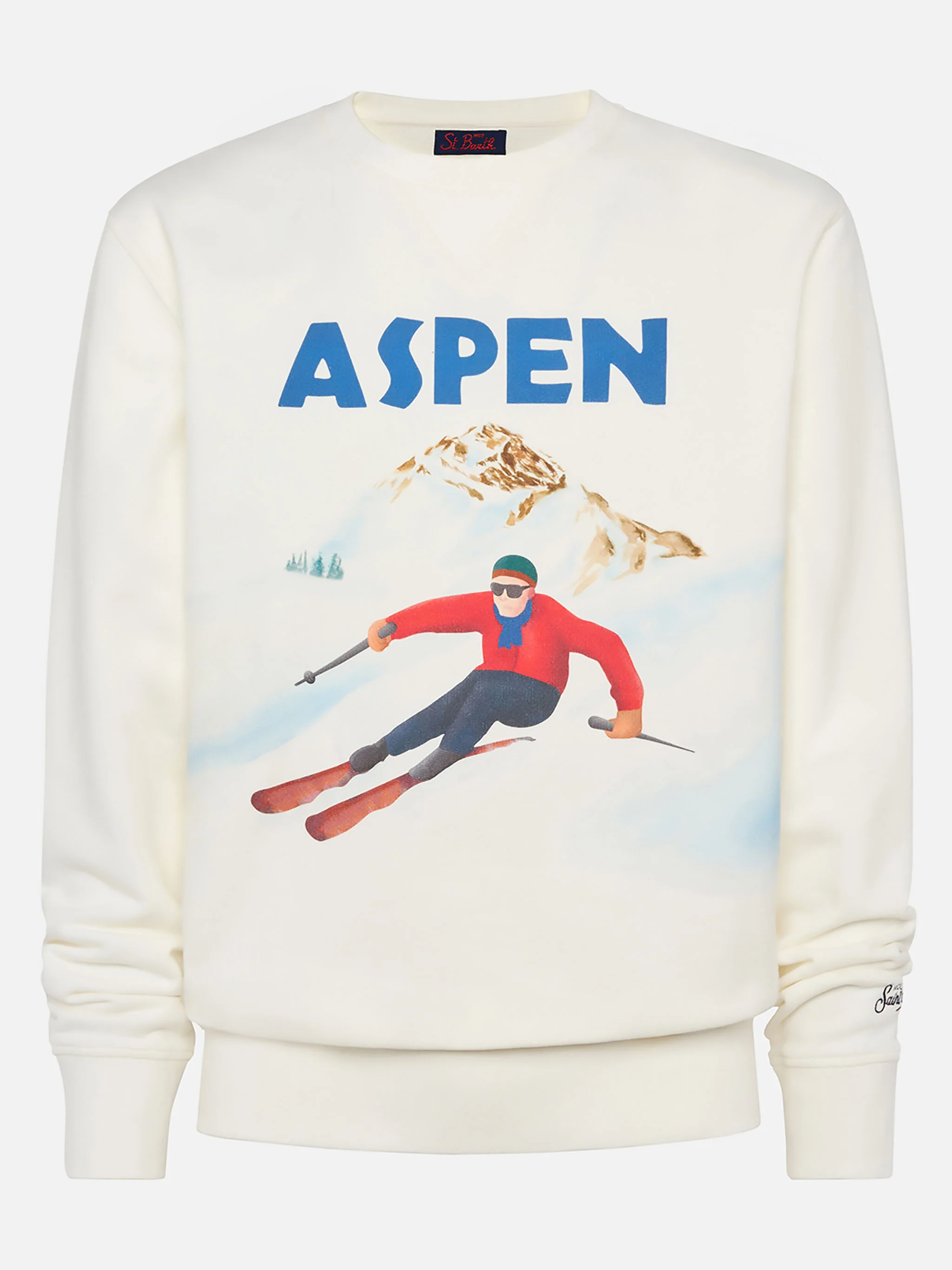 Soho katoenen fleece sweatshirt met print van een ansichtkaart met Aspen-motief.