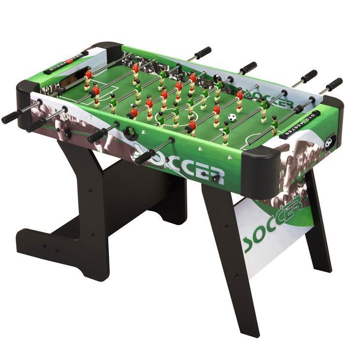 KANGUI Indoor Folding Foosball Table - 22 Figures - 3 Balls Included - 2 to 4 Players