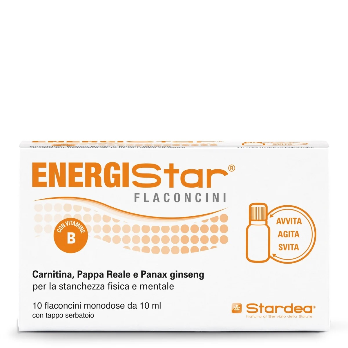STARDEA Energistar 10 Einzeldosis-Ampullen gegen Müdigkeit und Erschöpfung