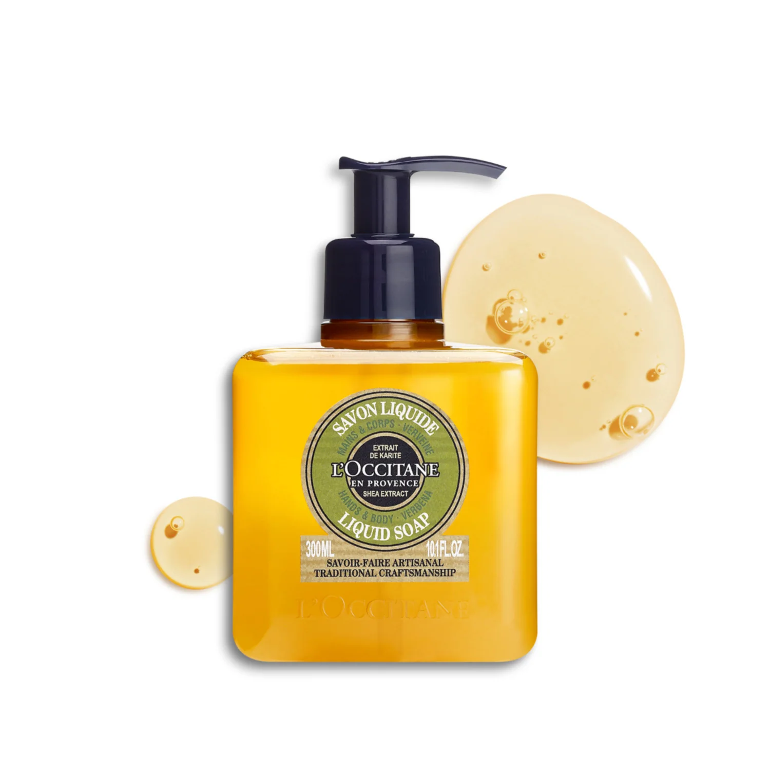 Karité Savon Liquide Mains & Corps Verveine - Detergente Mani, Bagno e Doccia