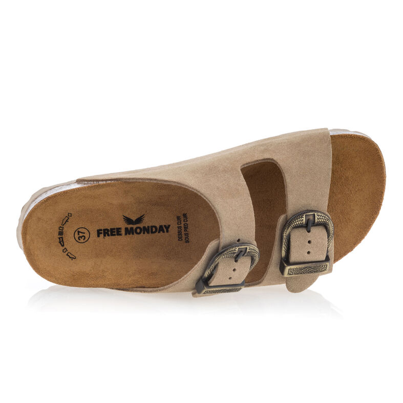 Beige sandaler / åben tå sko til kvinder