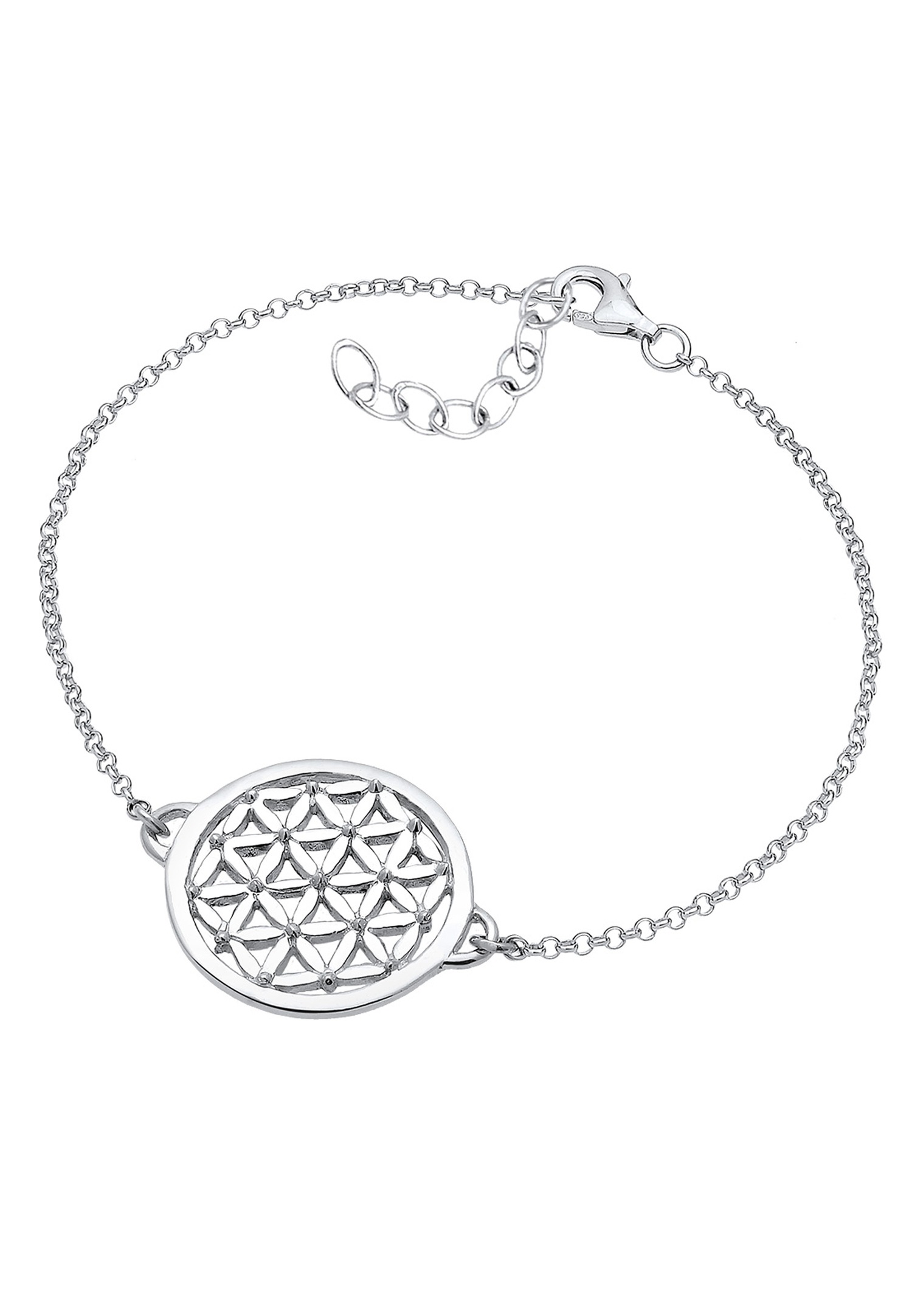 Elli Femmes Fleur de vie découpe en argent sterling 925