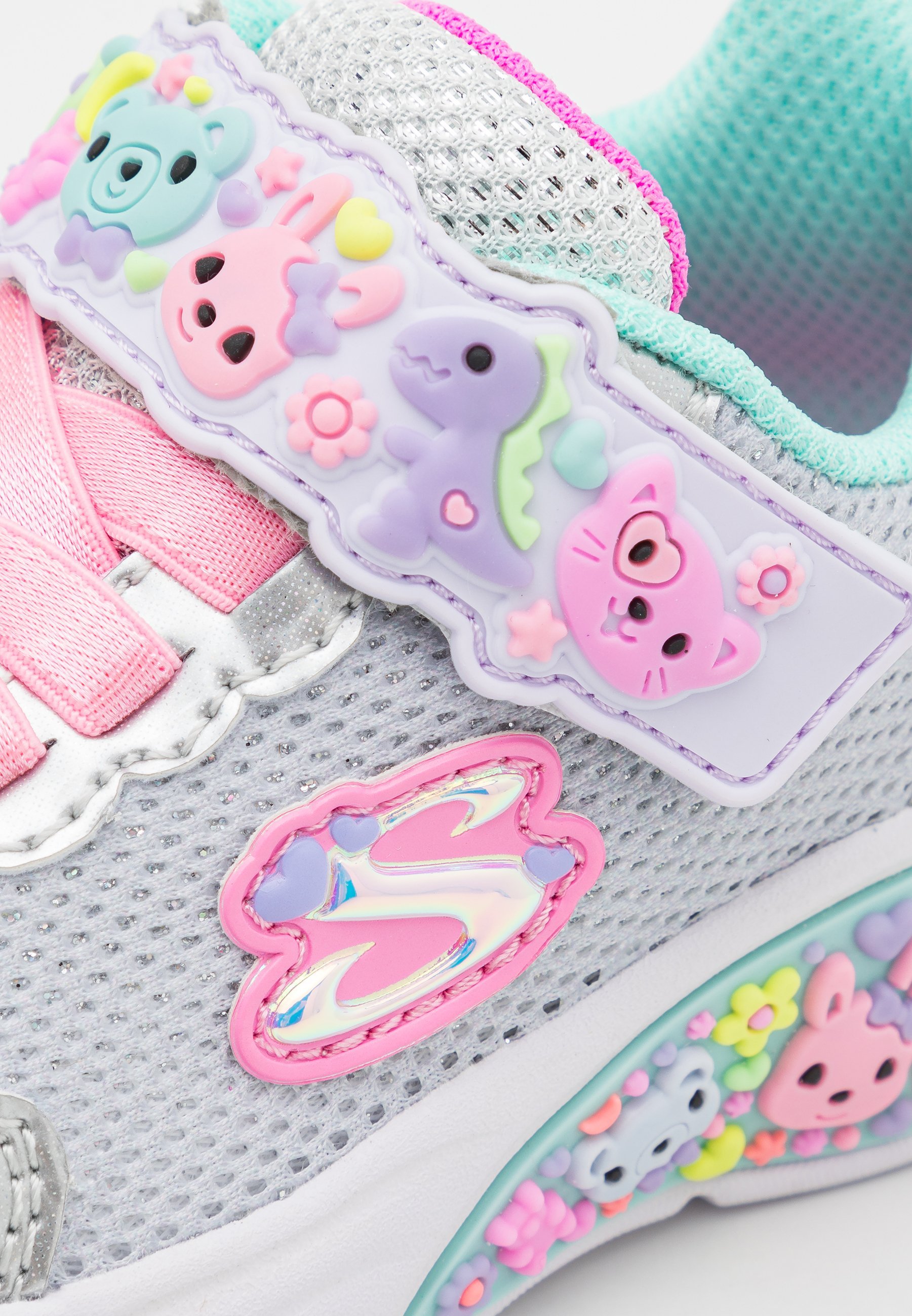 Skechers LIL DREAMERS - Sneaker - silber/mehrfarbig