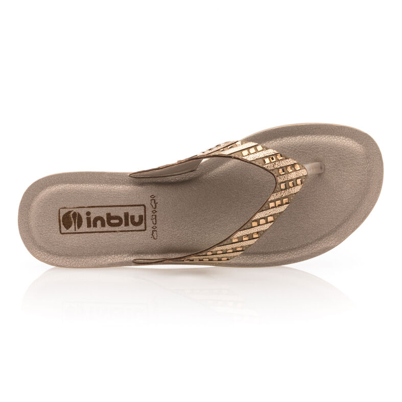 Női sárga flip-flop papucsok / tanga szandálok
