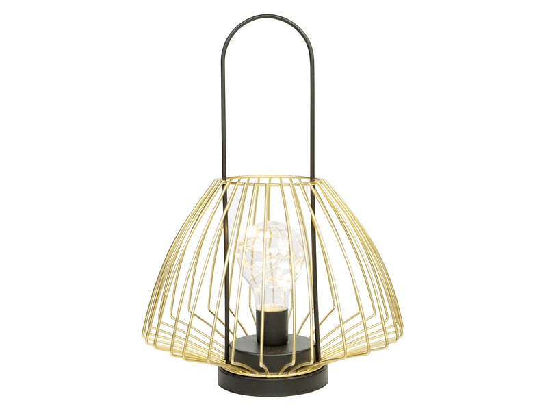 Latarenka Glamour LED 31 cm złota