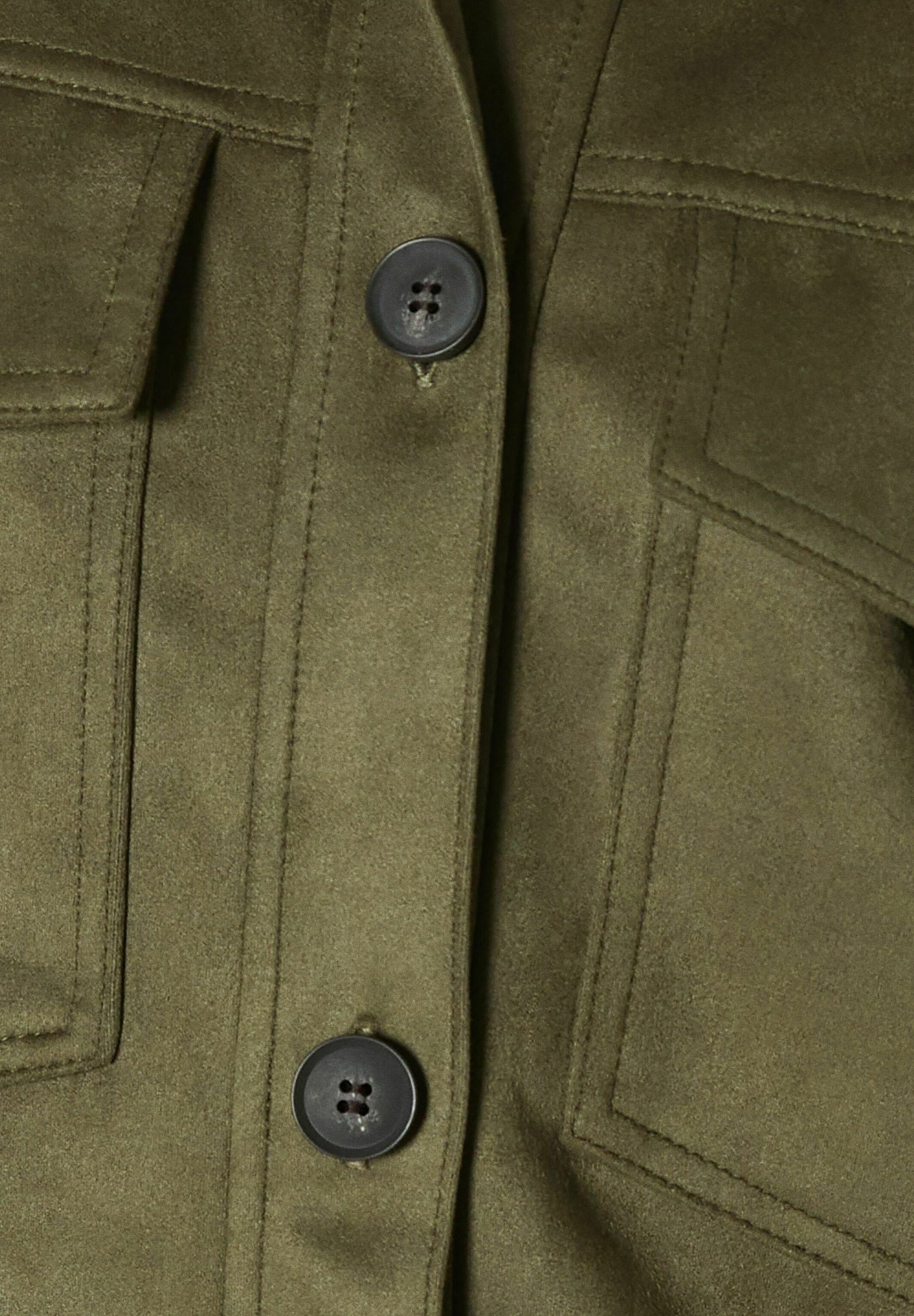 Giacca in similpelle Bershka - verde scuro