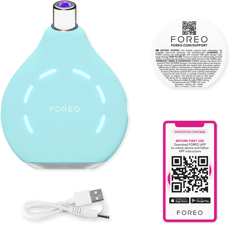 Removedor de cravos FOREO KIWI™ com luz LED azul