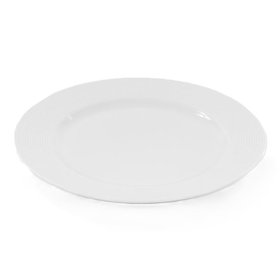 Talerz płytki 19 cm Yvette Biała Linea E755