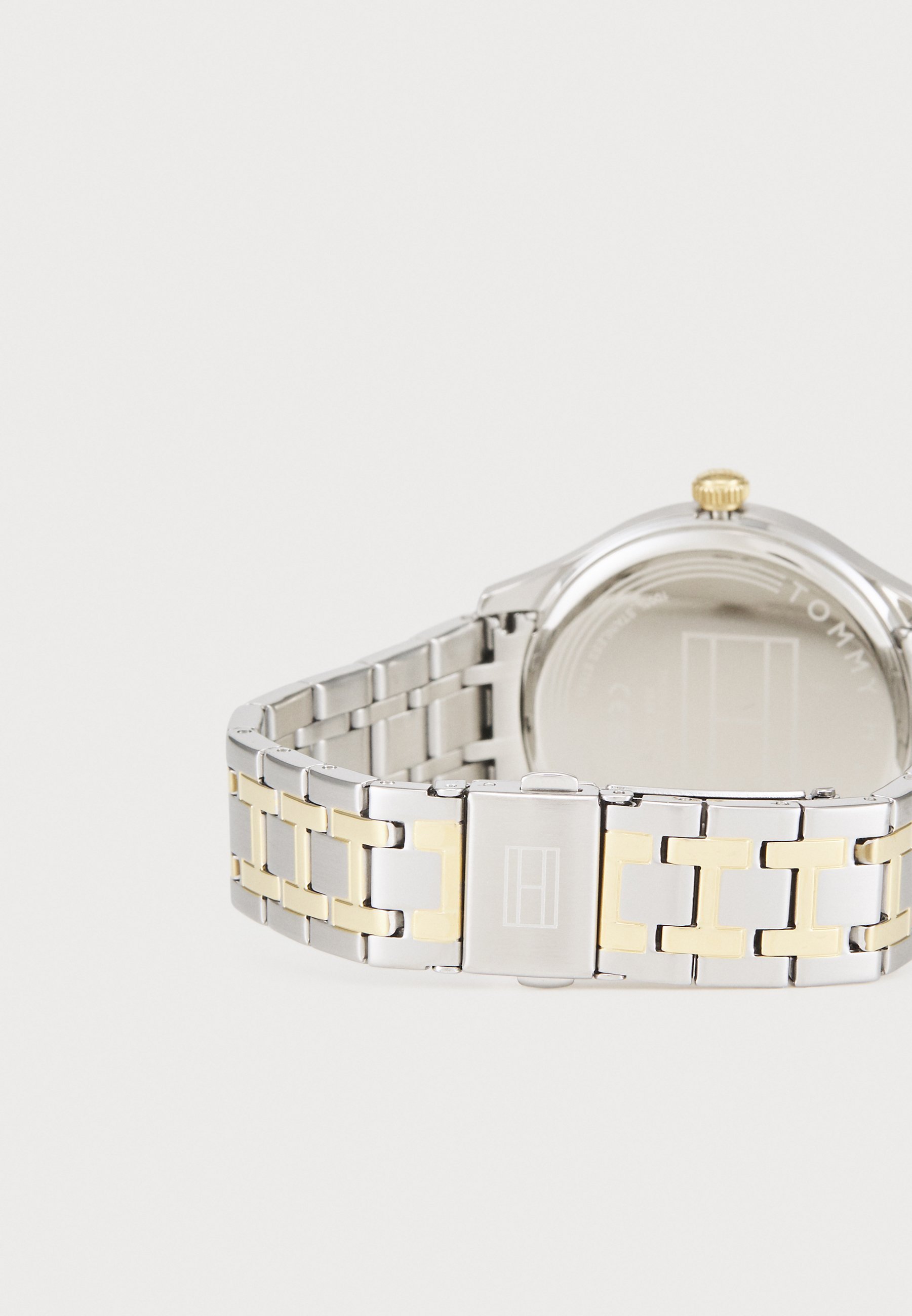 Tommy Hilfiger GIANNA UNISEX - Chronograafhorloge - zilverkleurig/wit/goudkleurig