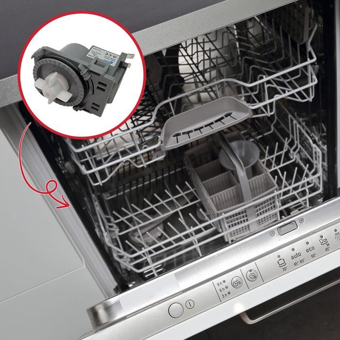 Pompe vidange lave-vaisselle 1718c - 30w - sidepar 8014025072883
