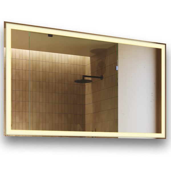 Lustro podświetlane łazienkowe LED 120x70 Poziome Barwa Ciepła