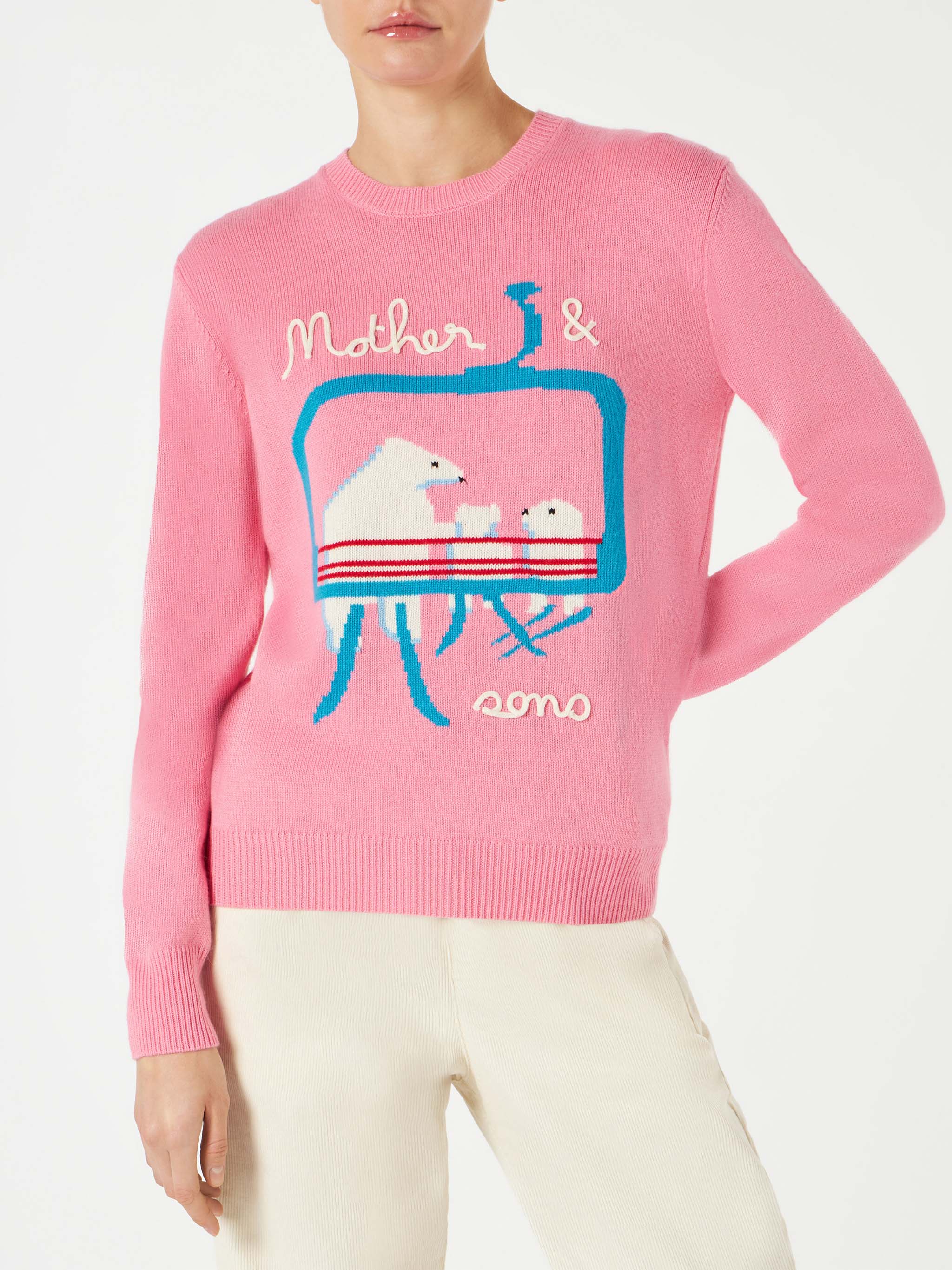 Pull pour femme avec broderie d'ours en peluche