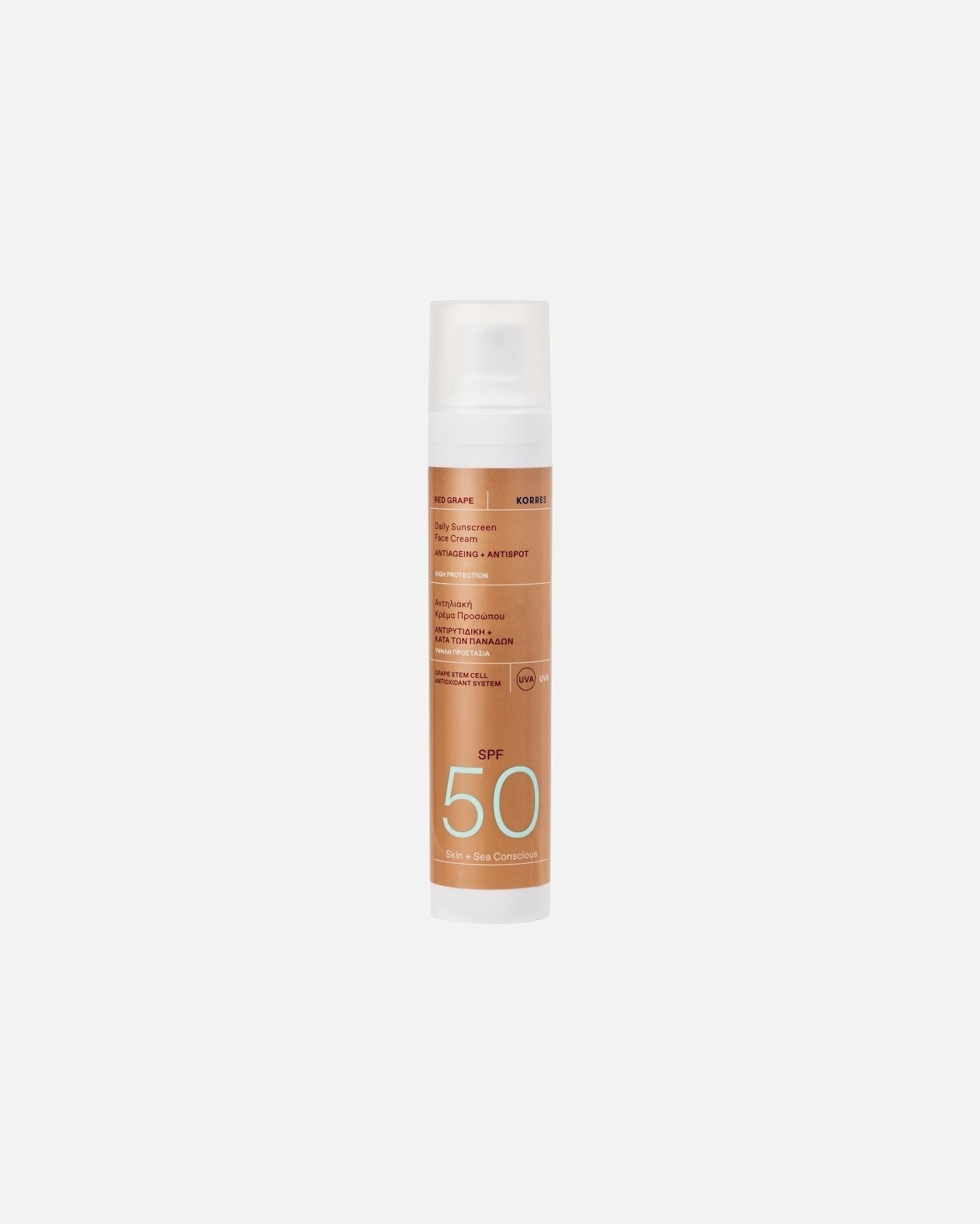 KORRES krema za sunčanje za lice s crvenim grožđem SPF 50 - 50 ml