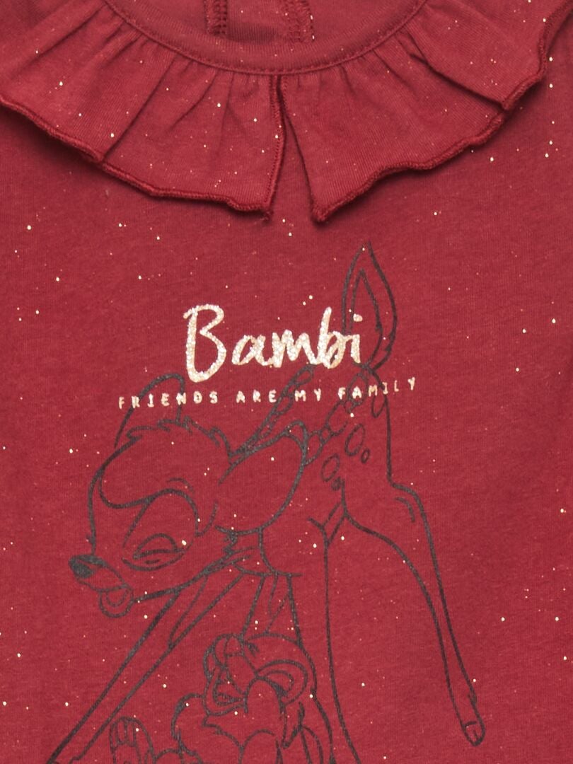 Body de manga comprida 'Disney' - VERMELHO