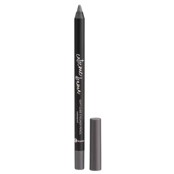 Vodeodolná očná linka Kruidvat Extreme Drama 100 Smokey Grey Soft Glide 1,2 g