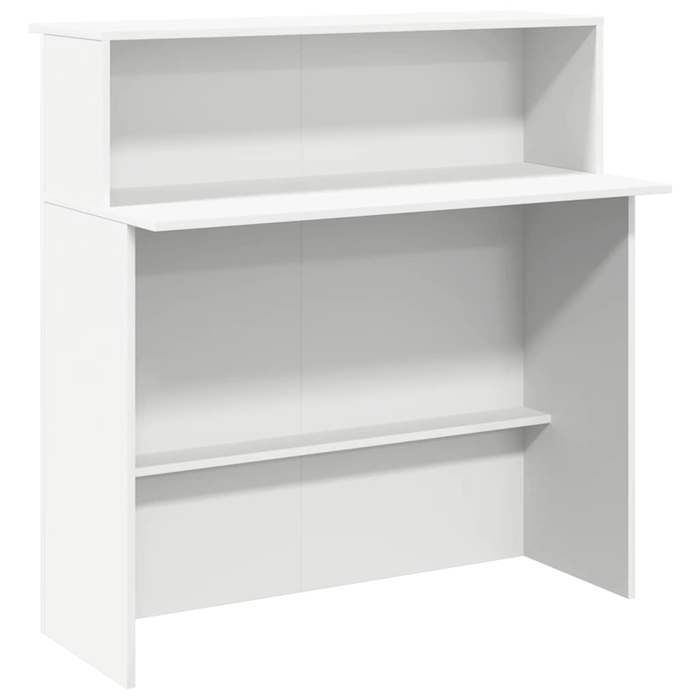 (SOLDE d'été) Bureau de réception - Conception réfléchie - blanc 100 x 50 x 103,5 cm bois d'ingénierie Aspect élégant*1113241