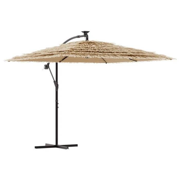 Ombrellone da giardino vidaXL con palo in acciaio marrone 290x290x238 cm 4005082